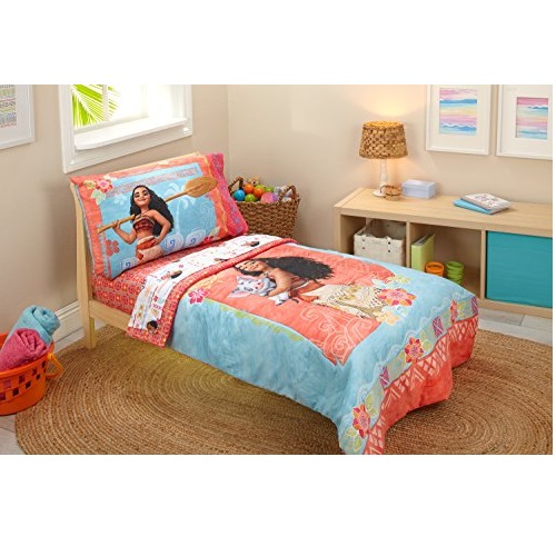 Disney Moana Toddler 4 Piece Bedding Set, Only$25.94 after clipping coupon, free shipping