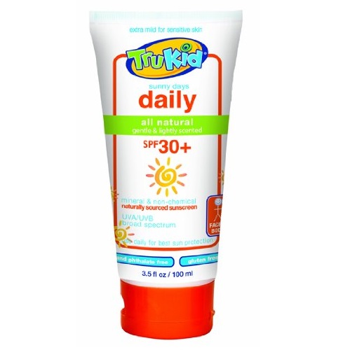 史低价！TruKid Sunny Days Daily SPF 30广谱防晒霜，淡柠檬味，3.5 oz，原价$17.49，现仅售$8.63