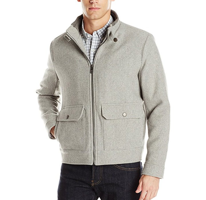 Kenneth Cole New York Men's Melton Wool Bomber Jacket only $31.59