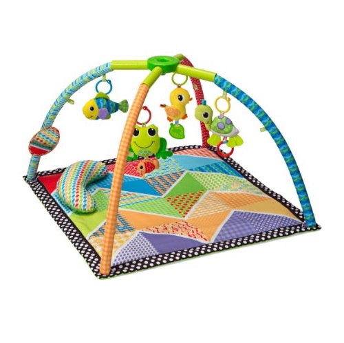 Infantino动物图案婴儿健身游戏垫，原价$39.99，现仅售$28.89，免运费