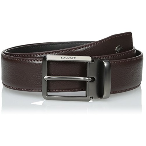 Lacoste Men's Men's Premium Leather Metal Croc Belt,  Only $31.25, free shipping