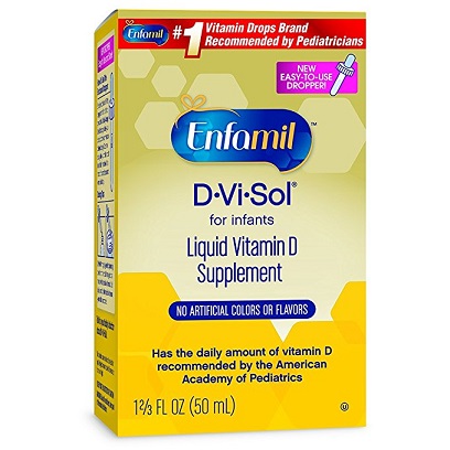 Enfamil D-Vi-Sol Liquid Vitamin D Supplement, 50 mL Bottle, only $7.75, free shipping