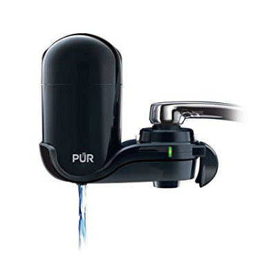 PUR FM-2000B Classic Vertical Water Filtration Faucet Mount, Black    $14.39