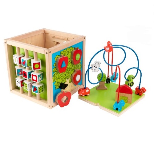 KidKraft 木质立方体迷宫益智玩具，原价$59.99，现仅售$28.49，免运费