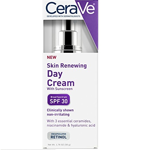 CeraVe Skin Renewing Day Cream SPF 30 1.7 oz with Hyaluronic Acid, Niacinamide and Ceramides for Smoothing fine lines and texture, Only$10.45, free shipping after using SS