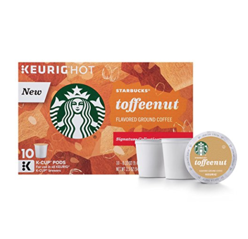 Starbucks Toffeenut Keurig Pods, Flavored Coffee - (60 Single Serve K-Cups), Only $13.76, You Save $61.23(82%)