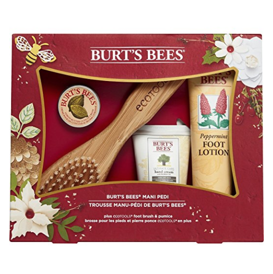 Burt's Bees Mani Pedi Holiday Gift Set 4 Products in Box only $14.99