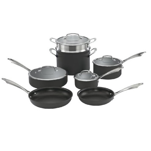 Cuisinart DSA-11 Dishwasher Safe Hard-Anodized 11-Piece Cookware Set, Only $99.98 , free shipping