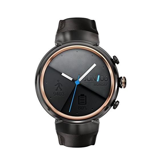 ASUS ZenWatch 3 WI503Q-GL-DB 1.39-inch AMOLED Smart Watch with dark brown leather strap only $214.72