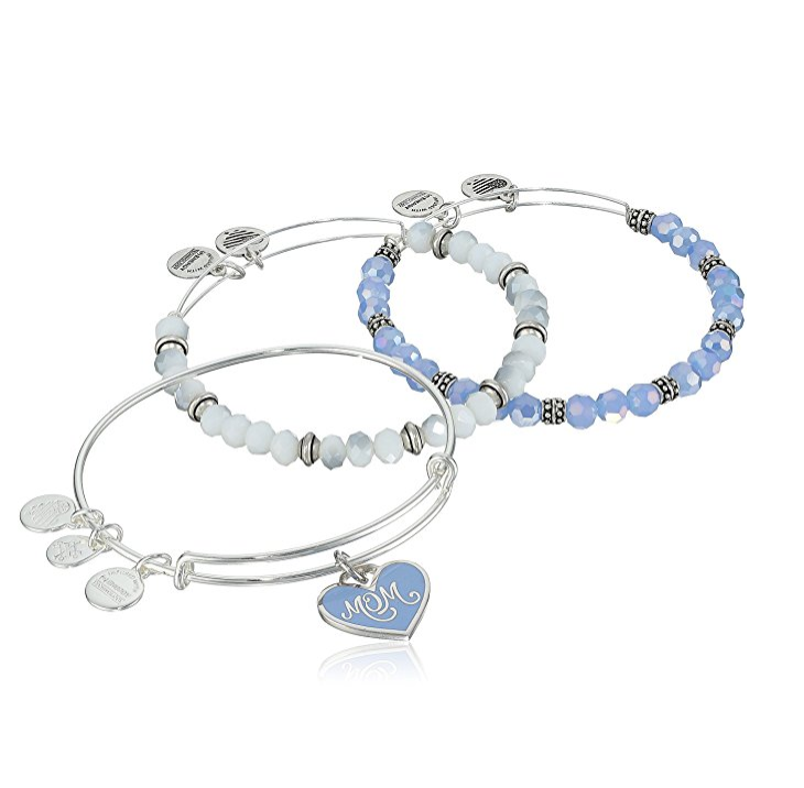 Alex and Ani Color Infusion Set of Three Mom Bangle Bracelet only $38.53