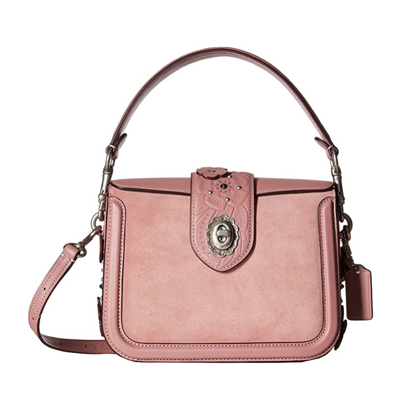 COACH Womens Tea Rose Tooling with Applique Page Crossbody only $314.99