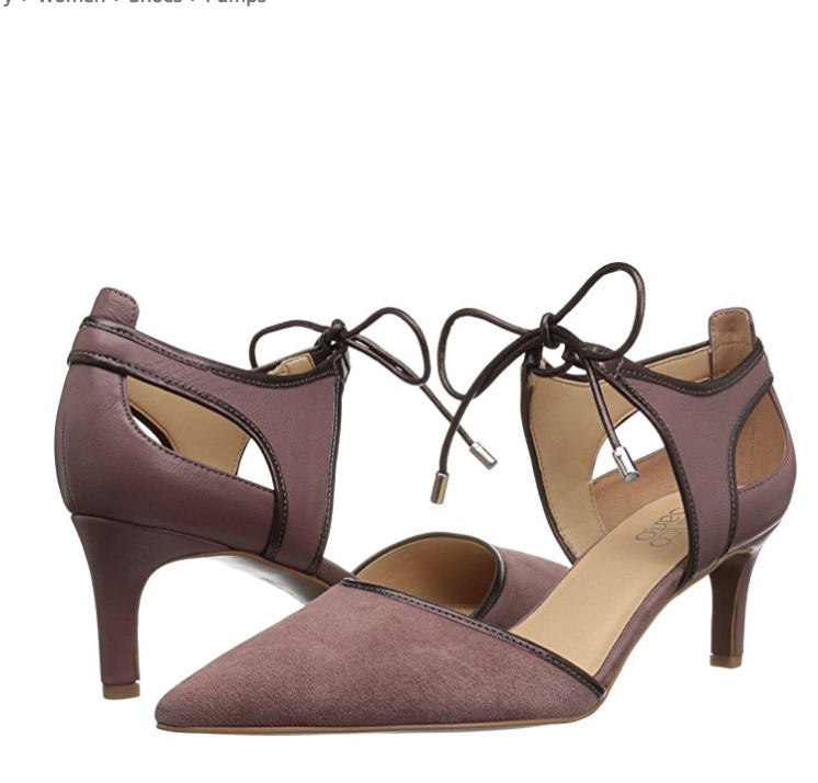 FRANCO SARTO Darlis 女士皮面系带中跟鞋, 原价$89.99, 现仅售$30.30, 免运费！