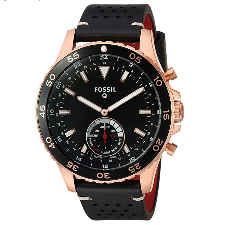 Fossil Hybrid Smart Watch - Q Crewmaster Black Leather only $77.50