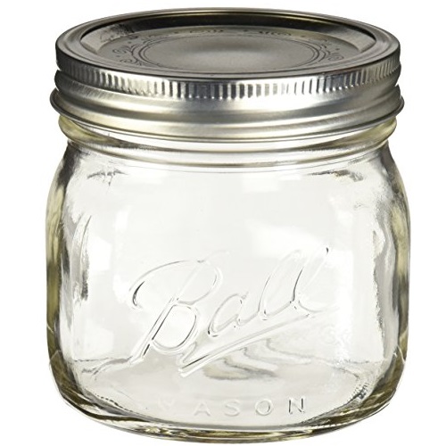 Ball Collection Elite Pint Mason Jar with Lids and Bands 4PK Wide Mouth, Clear, Only $4.40, You Save $7.59(63%)