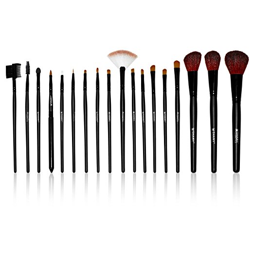SHANY Pro Brush Set with Synthetic & Goat Bristles with Zebra Magnetic Pouch - 18 count, Only $14.24, free shipping after using SS