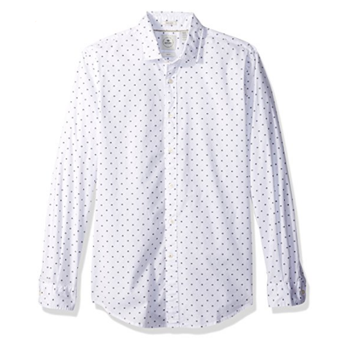 Dockers Men's Long Sleeve Slim Refined Poplin Button Front Woven Shirt $14.47