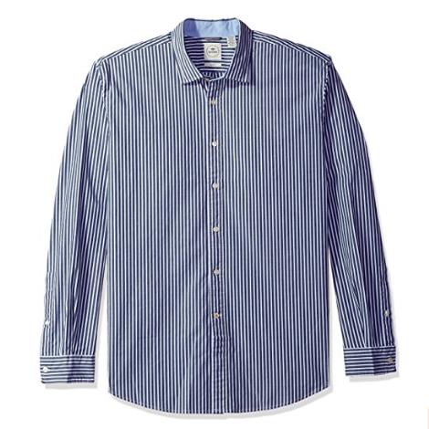 Dockers Men's Long Sleeve Slim Refined Poplin Button Front Woven Shirt $16.74