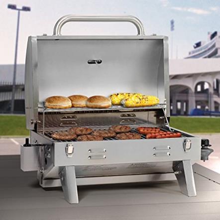 Smoke Hollow 205 Stainless Steel TableTop Propane Gas Grill, Perfect for tailgating,camping or any outdoor event $102.64，FREE Shipping