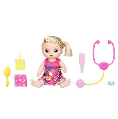 史低价！Hasbro孩之宝 小朋友过家家玩具——娃娃哭了，该怎么办呢  原价 $49.99，现仅售 $34.99，免运费
