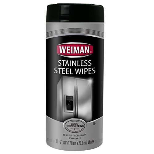 史低價！Weiman 不鏽鋼家電擦拭清潔巾，30片/桶，共4桶，原價$26.80，現僅售$18.79