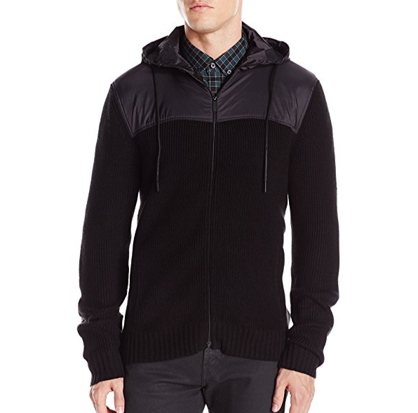 Kenneth Cole REACTION Men's Marled Chunk Hooded Sweater only  $25.63