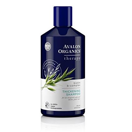 想要有一头乌黑浓密头发的看过来！Avalon Organics湛蓝精粹生物素&维他命B群防脱洗发水， 现仅售$5.22