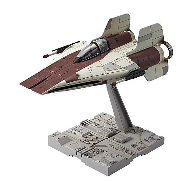 BANDAI 萬代 Star Wars星球大戰 1/72 A-Wing A翼星際戰鬥機模型， 現僅售$22.75