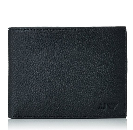 Armani Jeans Men's Genuine Leather Tri-Fold Wallet with Coin Pocket only $49.71