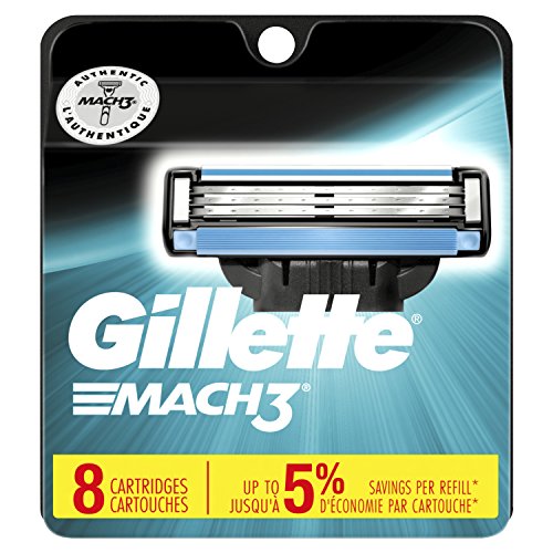 Gillette 吉列Mach3 风速系列替换刀头 8个装，原价$23.99，点击Coupon后仅售$12.11，免运费