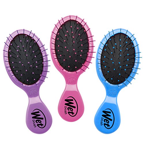 Wet Brush Multi-Pack Squirt Detangler Hair Brushes, Pink/Purple/Blue, Only $7.79, You Save $5.20(40%)