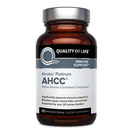 Premium Kinoko Platinum AHCC Supplement – 750mg of AHCC per Capsule – Supports Immune Health, Liver Function, Maintains Natural Killer Cell Activity – 60 Veggie Capsules, Only $59.95, free shipping