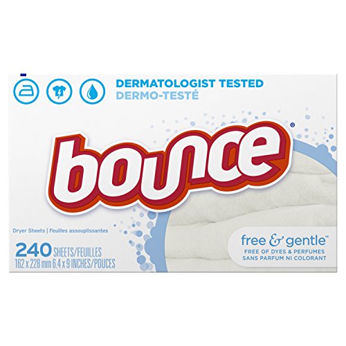 Bounce Fabric Softener Sheets, Free & Gentle, 240 Count, Only $5.94