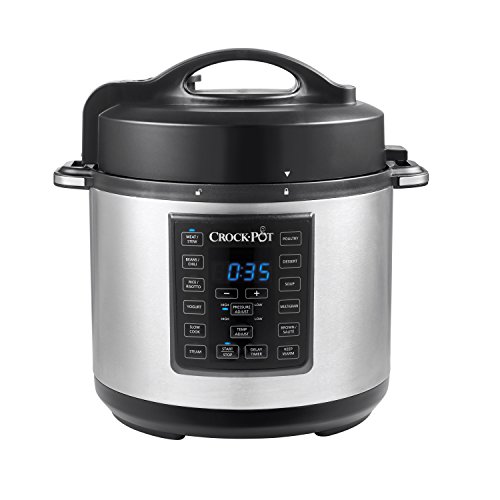 Crock-Pot 6 Qt 8-in-1 Multi-Use Express Crock Programmable Slow Cooker, Pressure Cooker, Sauté, and Steamer, Stainless Steel (SCCPPC600-V1), Only $49.99, free shipping