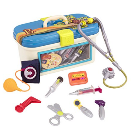 B. Dr. Doctor Toy Medical Kit for Kids Pretend Play (9 pieces) $13.06