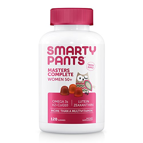 SmartyPants Women's Masters Complete 50+ Vitamins: Multivitamin & Lutein/Zeaxanthin for clinically-proven eye health*, vitamin K, CoQ10, Omega 3 Fish Oil, 120 COUNT,, Only$16.61