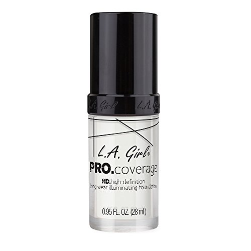 L.A. Girl Pro Coverage Liquid Foundation, White, 0.95 Fluid Ounce, Only $4.55, You Save $3.45(43%)