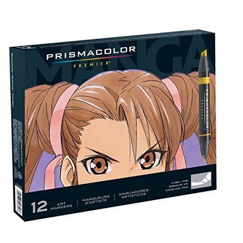 Prismacolor Premier 12色双头马克笔，原价$77.36，现仅售$17.84