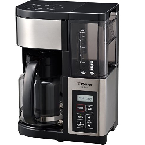 Zojirushi EC-YGC120 Fresh Brew Plus 12-Cup Coffee Maker, Stainless Black, Only $79.99, free shipping