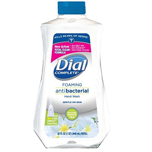 Dial Complete Antibacterial Foaming Hand Wash Refill, Soothing White Tea, 32 Fluid Ounces, Only $3.77, free shipping after using SS