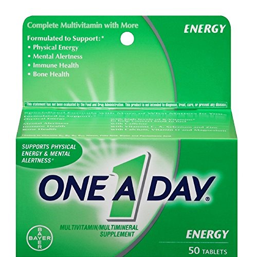 One-A-Day Energy Multivitamin, 50-Count, only $4.49, free shipping after clipping coupon and using SS
