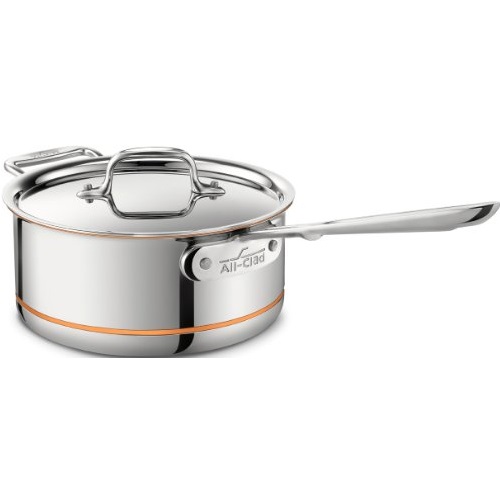 All-Clad 6203 SS Copper Core 5-Ply Bonded Dishwasher Safe Saucepan with Lid / Cookware, 3-Quart, Silver, Only $159.96, free shipping