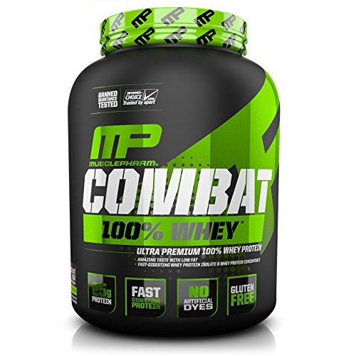 MusclePharm Combat 100% Whey Protein Powder, Chocolate Milk, 5 Pound, Only  $30.97, free shipping after using SS