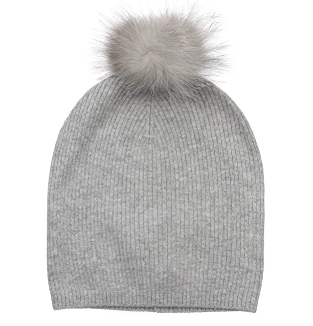 Sofia Cashmere 100% Cashmere Slouchy Beanie 女款羊絨針織帽, 原價$135, 現僅售$19.51