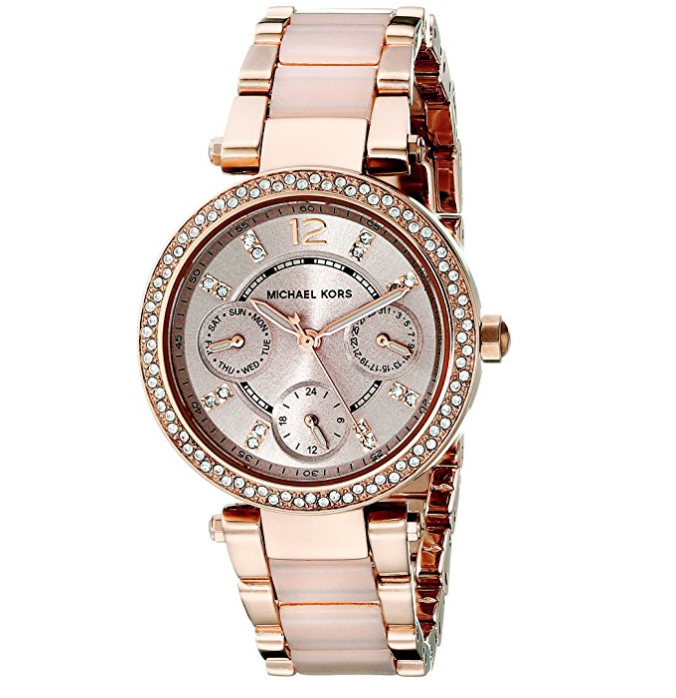 Michael Kors Watches Mini Parker Multifunction Stainless Steel Watch only $132.24