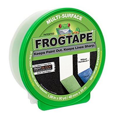 FrogTape 1358464 Multi-Surface Painting Tape, 1.88 Inches Wide x 60 Yards Long, Single Roll, Green, Only $4.97
