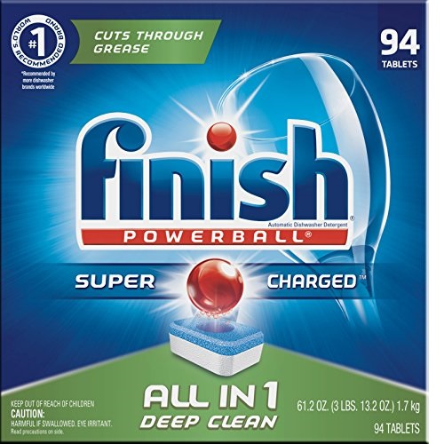 Finish - All in 1 - 94ct - Dishwasher Detergent - Powerball - Dishwashing Tablets - Dish Tabs - Fresh Scentt , Only $9.13