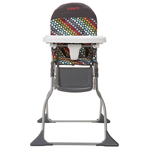 Cosco Simple Fold High Chair, Rainbow Dots, Only $27.00, free shipping