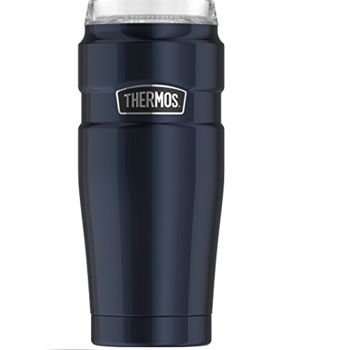 Thermos Stainless King 20 oz Travel Tumbler with 360 Degree Drink Lid, Midnight Blue, Only $14.09