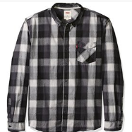 XL码白菜！Levi's Gwinnett 长袖格子衬衣，原价$41.65，现仅售$11.10