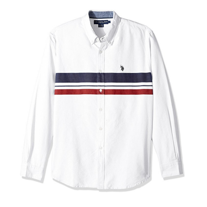 U.S. Polo Assn. Men's Long Sleeve Classic Fit Solid Shirt  $12.98